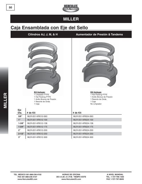 miller - Hercules Sealing Products