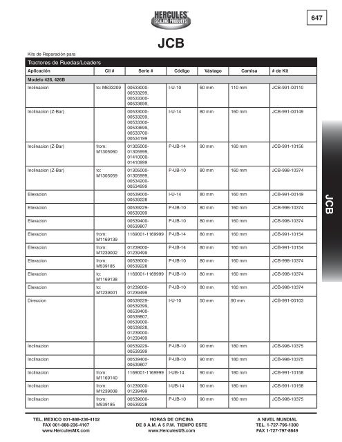 miller - Hercules Sealing Products