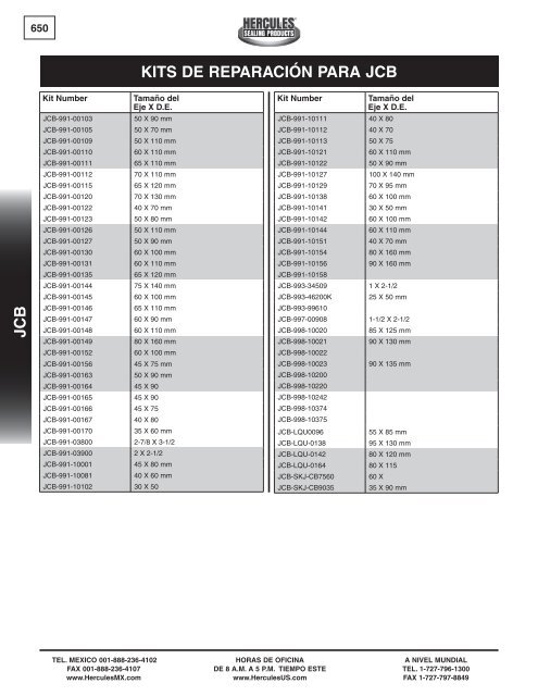 miller - Hercules Sealing Products