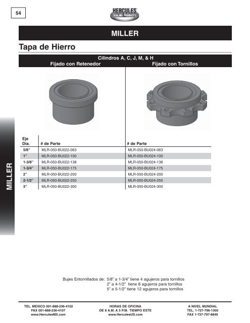 miller - Hercules Sealing Products