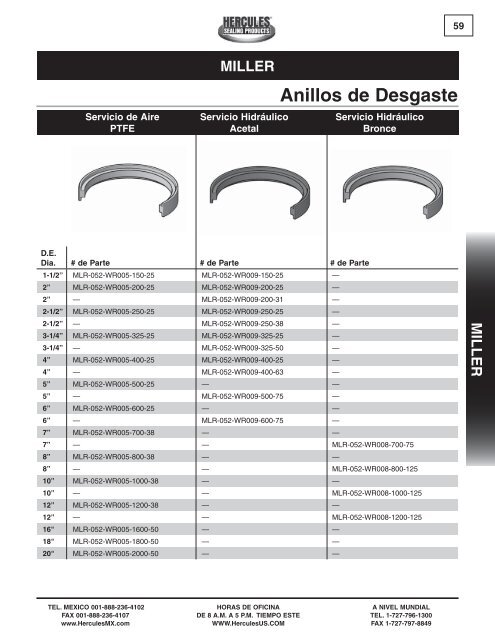 miller - Hercules Sealing Products