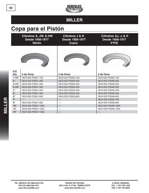 miller - Hercules Sealing Products