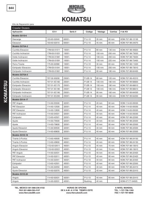 miller - Hercules Sealing Products