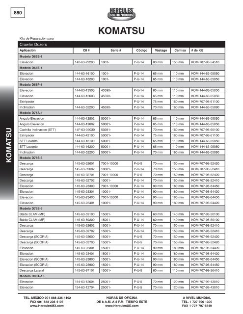 miller - Hercules Sealing Products