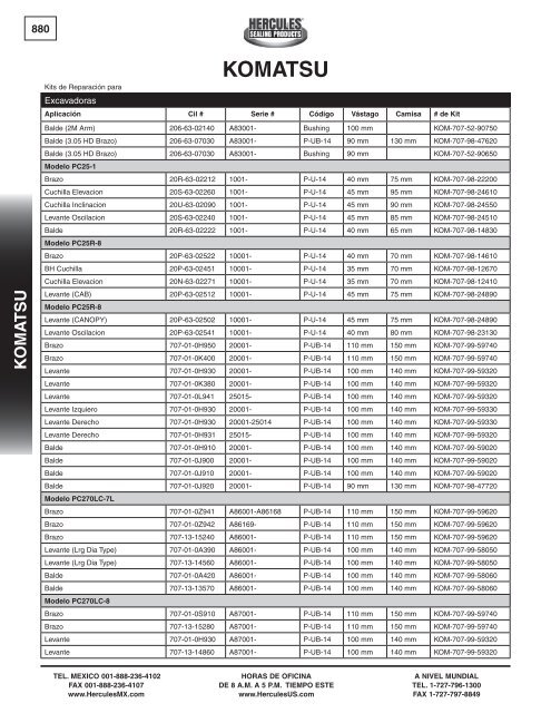 miller - Hercules Sealing Products