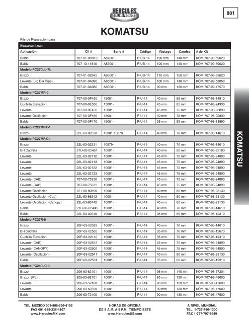 miller - Hercules Sealing Products