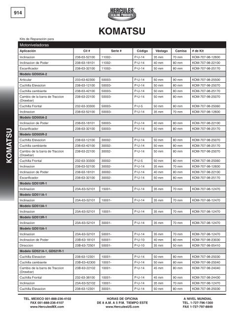 miller - Hercules Sealing Products