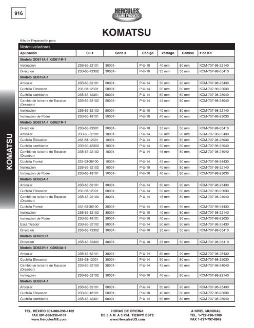 miller - Hercules Sealing Products