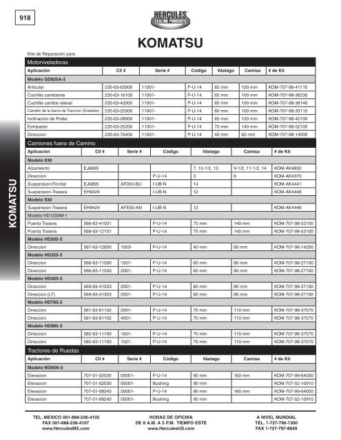 miller - Hercules Sealing Products