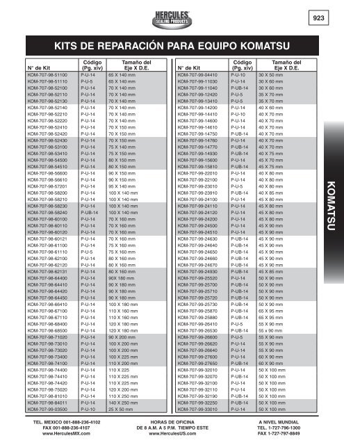 miller - Hercules Sealing Products