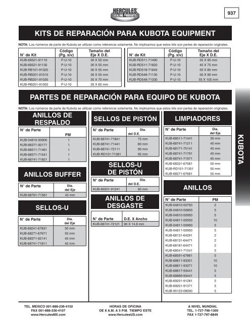 miller - Hercules Sealing Products