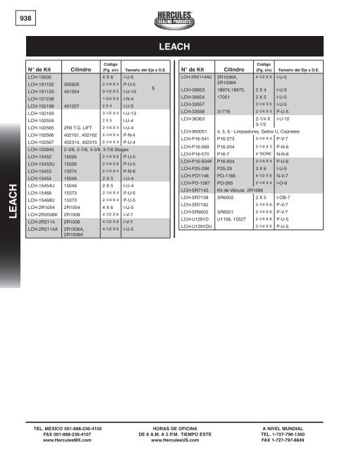 miller - Hercules Sealing Products