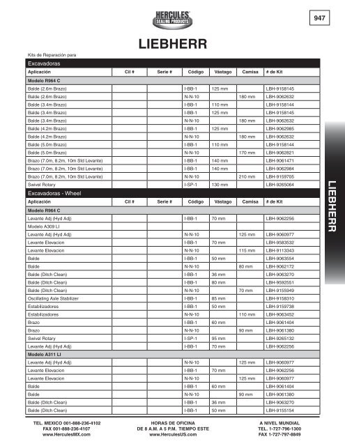 miller - Hercules Sealing Products