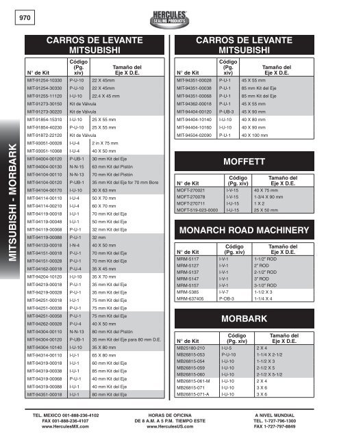 miller - Hercules Sealing Products