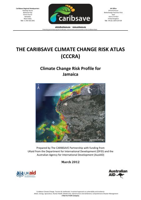 THE CARIBSAVE CLIMATE CHANGE RISK ATLAS