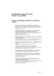 Veröffentlichungen Prof. Zilch Stand: 16. Juni 2008 - Lehrstuhl für ...