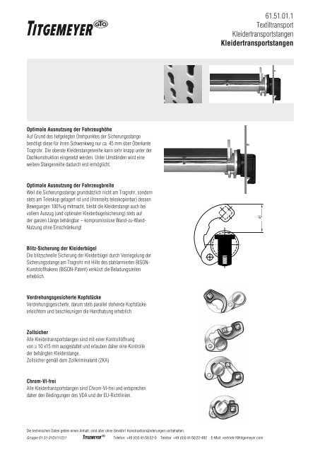 ladungssicherungs- und transportsysteme - Titgemeyer
