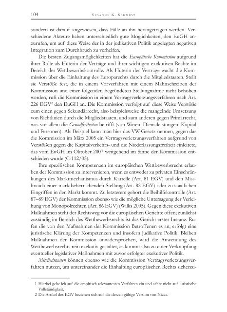 Die Politische Ökonomie der europäischen Integration - MPIfG