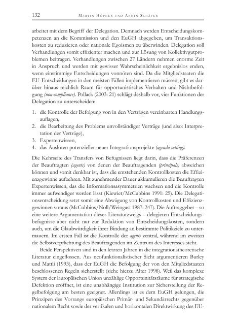 Die Politische Ökonomie der europäischen Integration - MPIfG