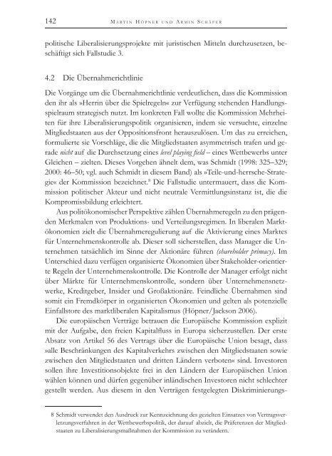 Die Politische Ökonomie der europäischen Integration - MPIfG