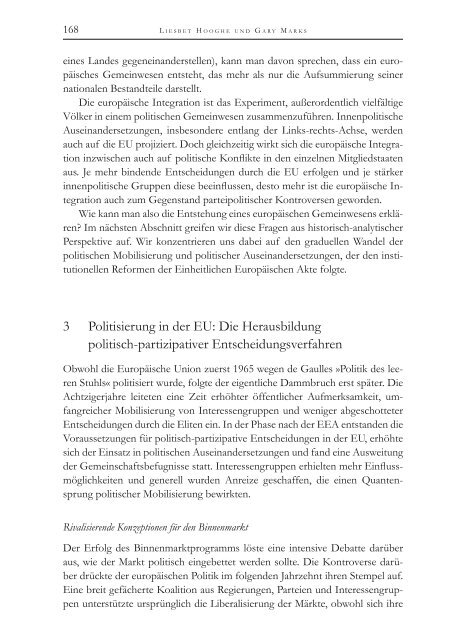 Die Politische Ökonomie der europäischen Integration - MPIfG