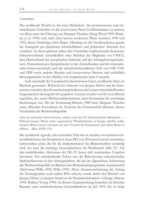 Die Politische Ökonomie der europäischen Integration - MPIfG