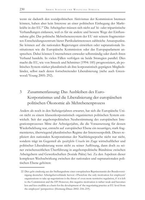 Die Politische Ökonomie der europäischen Integration - MPIfG