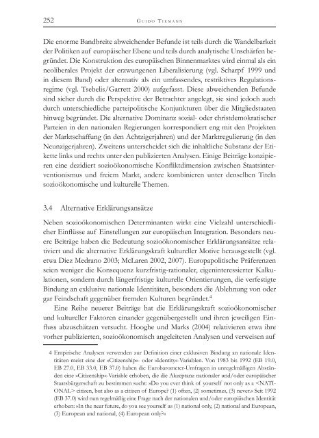 Die Politische Ökonomie der europäischen Integration - MPIfG