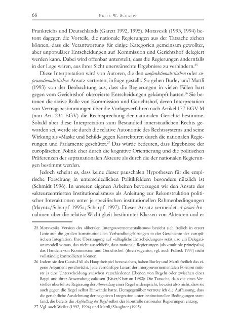 Die Politische Ökonomie der europäischen Integration - MPIfG