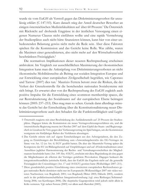 Die Politische Ökonomie der europäischen Integration - MPIfG