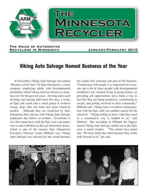 Minnesota Recycler - Automotive Recyclers of Minnesota