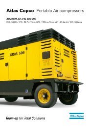 Atlas Copco Portable Air compressors - Banner Plant