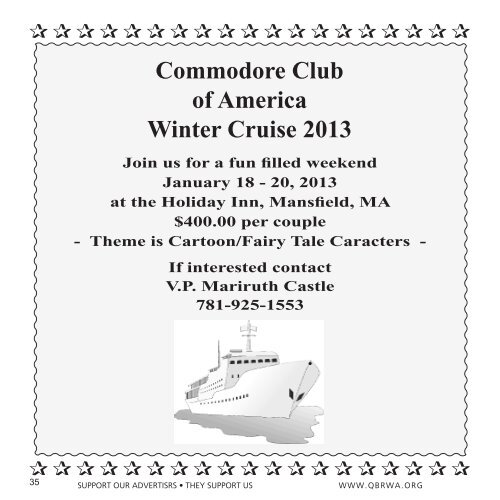 BRAINTREE YACHT CLUB - Quincy Bay Race Week Association