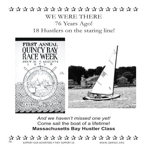 BRAINTREE YACHT CLUB - Quincy Bay Race Week Association