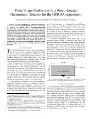 Pulse Shape Analysis with a Broad-Energy Germanium Detector for ...