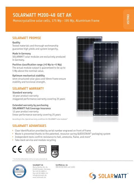 solarwatt m200-48 get ak general data - MP-Tec