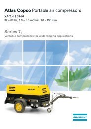 Atlas Copco Portable air compressors Series 7, - Plant Hire UK Limited