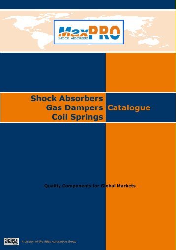 Shock Absorbers Gas Dampers Coil Springs Catalogue - Atlas - index