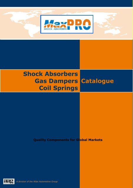 Shock Absorbers Gas Dampers Coil Springs Catalogue - Atlas - index