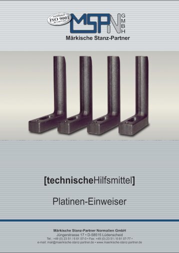 Platinen-Einweiser - Maerkische Stanz-Partner GmbH