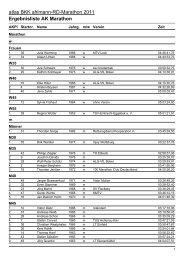 Ergebnislisten|Ergebnisliste AK - RD-Marathon