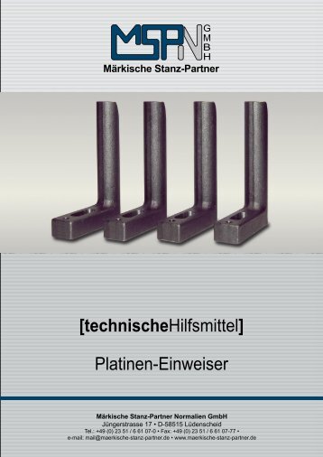 Platinen-Einweiser - Maerkische Stanz-Partner GmbH