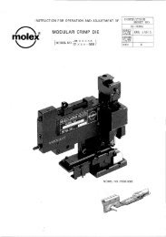 Tooling Manual (PDF) - Molex