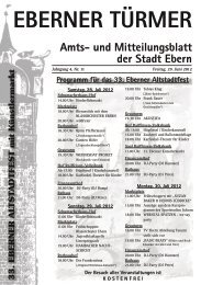 Amts- und Mitteilungsblatt der Stadt Ebern - Ebern aktuell