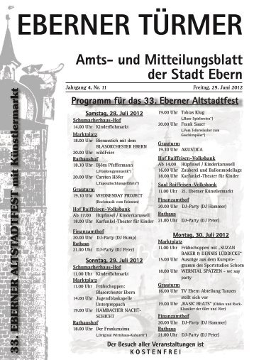 Amts- und Mitteilungsblatt der Stadt Ebern - Ebern aktuell