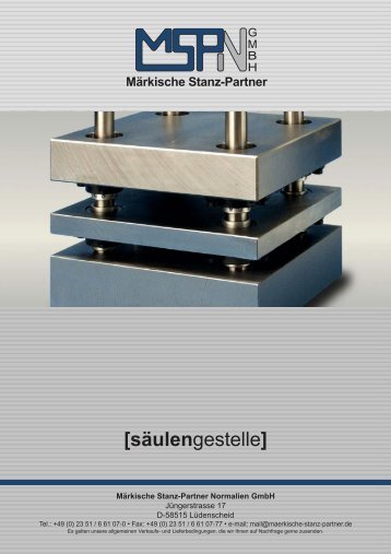 Säulengestelle (1.6.03) - Maerkische Stanz-Partner GmbH