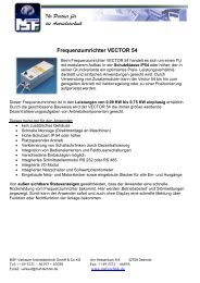 Frequenzumrichter VECTOR 54 - MSF-Technik