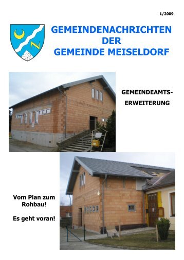 Ausgabe Gemeindezeitung 1 2009 - Gemeinde Meiseldorf