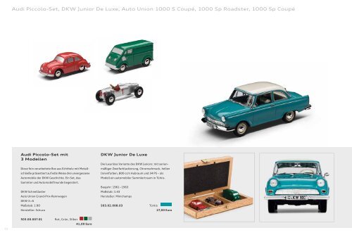 Audi collection Miniaturen