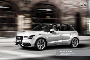 The Audi A1 range Pricing and Specification Guide